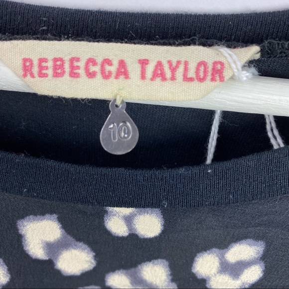 Rebecca Taylor silk floral blouse black - Picture 4 of 5